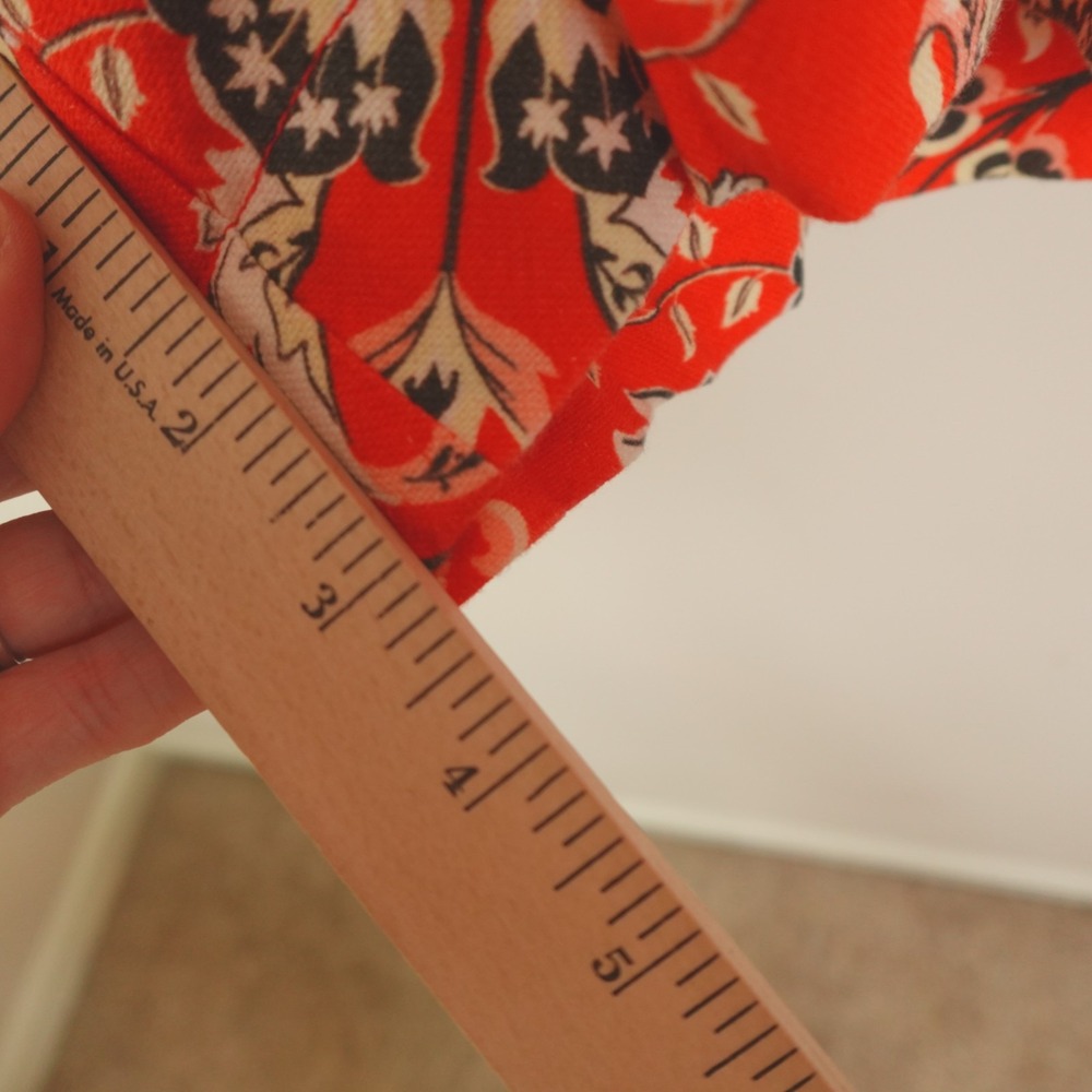 FARM Rio Orange Floral Printed Romper - Picture 15 of 16
